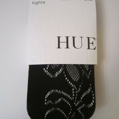 Hue Tights Black  Bold Floral   11748 sz S/M Brand New NWT